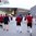 ZUG, SWITZERLAND - APRIL 20: Latvian players warm-up playing soccer prior to preliminary round action against Switzerland at the 2015 IIHF Ice Hockey U18 World Championship. (Photo by Francois Laplante/HHOF-IIHF Images)